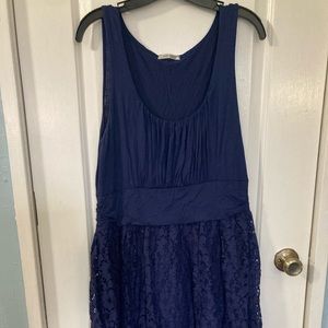 Plus size navy dress
